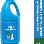 Bajaj 100% Pure Coconut Oil 1 Litre | Made With Premium Grade 1 Quality Coconuts Hair Oil(1000 Ml)