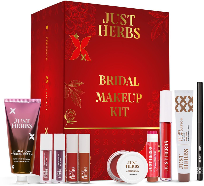 Just Herbs Bridal Makeup Kit Perfect Gifting Combo Set For Women Bridal Party
