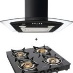 Glen Chimney Miso Blk 60 Lpg Stove 1040 Wall Mounted Black 1000 Cmh Chimney