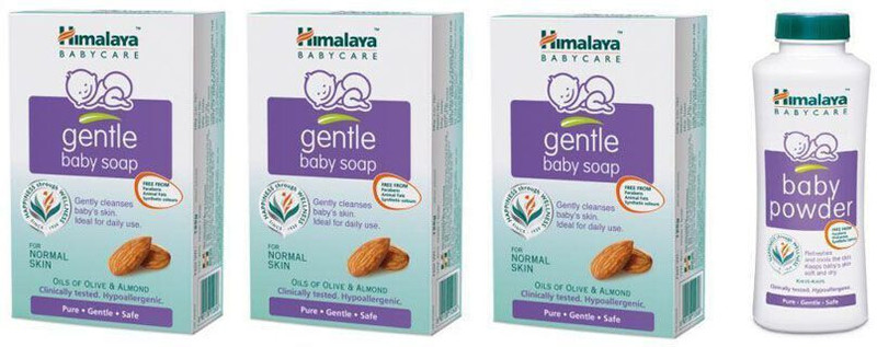 Himalaya Gentle Baby Soap And Powder(Multicolor)