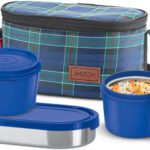 Milton Decker Lunch Box (3 Containers, 1 X 475 Ml , 2 X 500 Ml Each) With Jacket 3 Containers Lunch Box(1350 Ml)