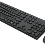 Rapoo X260 Keyboard And Mouse Combo Wireless Standard Desktop Keyboard Compatible With Desktop, Laptop, Mac Multimedia_Keys(Black)