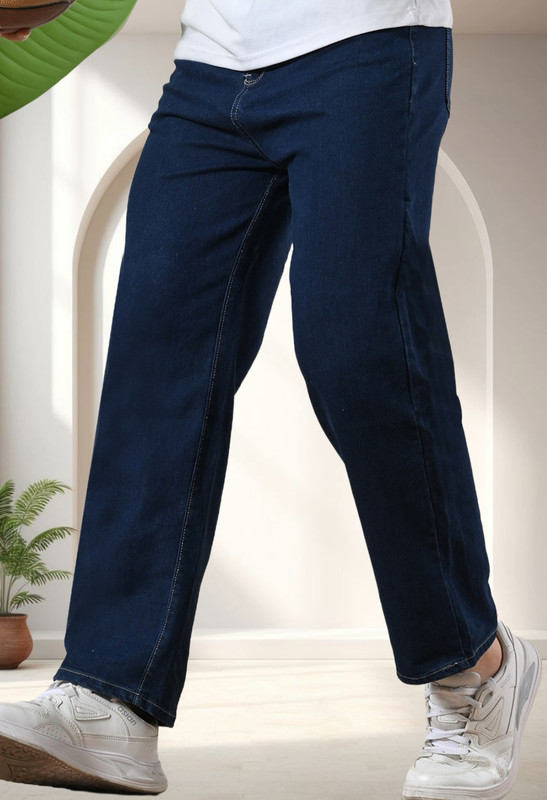 Fader Loose Fit Men Dark Blue Jeans