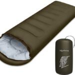 Lifelong Sleeping Bag For Adults – Winter Sleeping Bags – Temperatures 4°C To 10°C Sleeping Bag(Green)