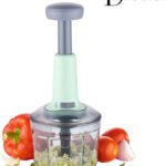 Ddecora New Big Size Hand Push 900 Ml With 5 Stainless Steel Blades Vegetable & Fruit Chopper(1)