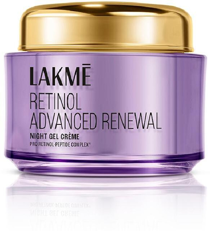 Lakmé Retinol Advanced Renewal Night Gel Creme Pro-Retinol Peptide Complex,(50 G)