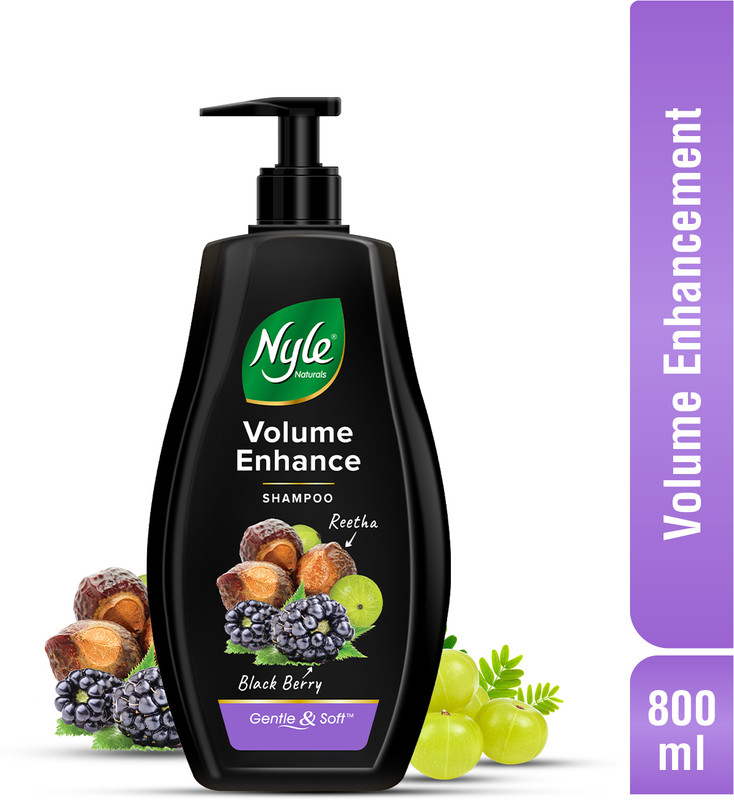 Nyle Natural Volume Enhance Shampoo With Reetha & Blackberry(800 Ml)