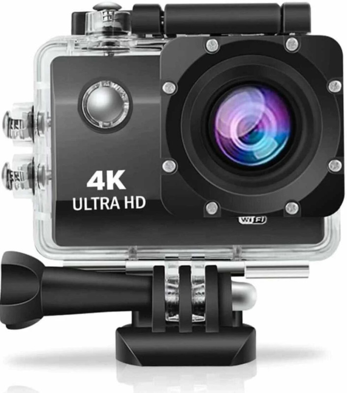 Superpixel Gopro Action Camera Gopro Action Camera 4K20Mp Wifi 30M Waterproof Action Camera Sports Dv Camcorder Sports And Action Camera(Black, 20 Mp)