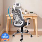 Fugo Office, Study, Tilt Lock Mesh Office Executive Chair(Grey, Diy(Do-It-Yourself))