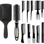 M.S Traders 12 Piece Combo With Flat Brush ,Roller Comb.10 In 1 Comb Set