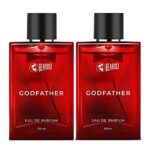 Beardo Godfather Eau De Parfum | Aromatic, Spicy Perfume For Men Long Lasting | Date Night Fragrance, Body Spray For Men, Ideal Gift For Men 100Mlx2 | Gift For Men | Gift For Friends