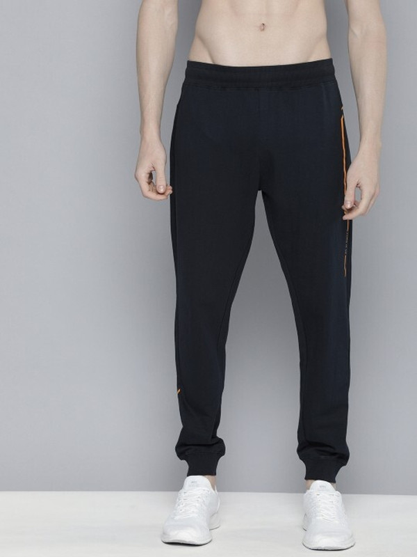 Hrx By Hrithik Roshan Self Design Men Dark Blue Track Pants