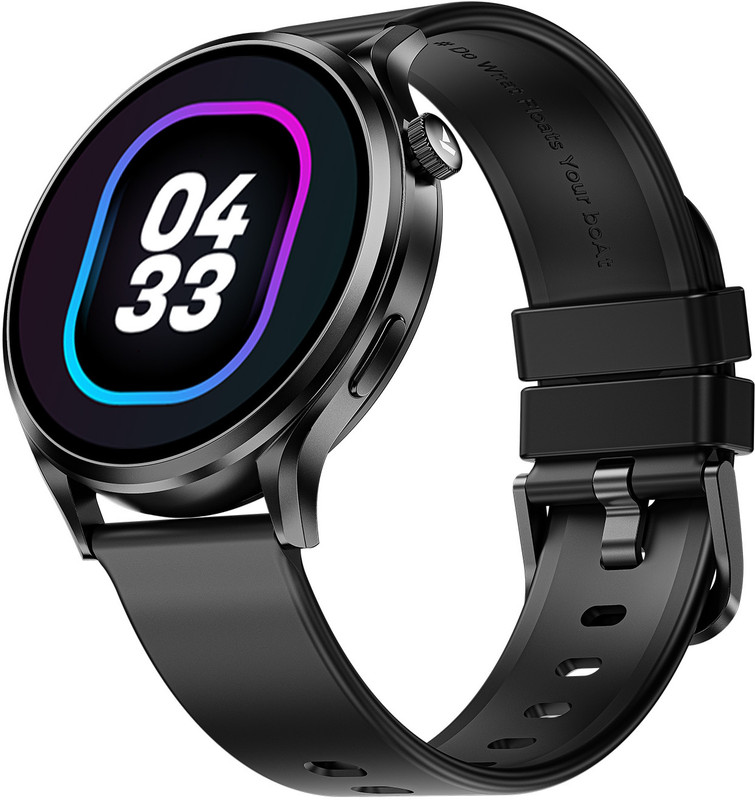 Boat Lunar Discovery Pro, 1.39” Hd Display, Qr Tray, Emergency Sos, Bt Calling Smartwatch(Active Black Strap, Free Size)