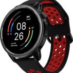 Noise Bounce By Hrithik Roshan, 1.39″ Round ,100+ Sports Modes, Dual Tone Strap Smartwatch(Black Strap, Regular)