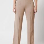 Fachie Regular Fit Women Beige Trousers