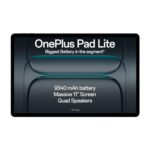 Oneplus Pad Lite With Biggest Battery In Segment 9340 Mah, Massive 11″ (27.94 Cm) Display With 500 Nits Brightness & 11 Hours Of Video Playback, 6Gb Ram 128Gb Storage, Wi-Fi Connectivity, Aero Blue