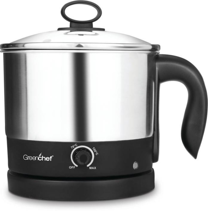 Greenchef Multi Electric Kettle(1.2 L, Silver)