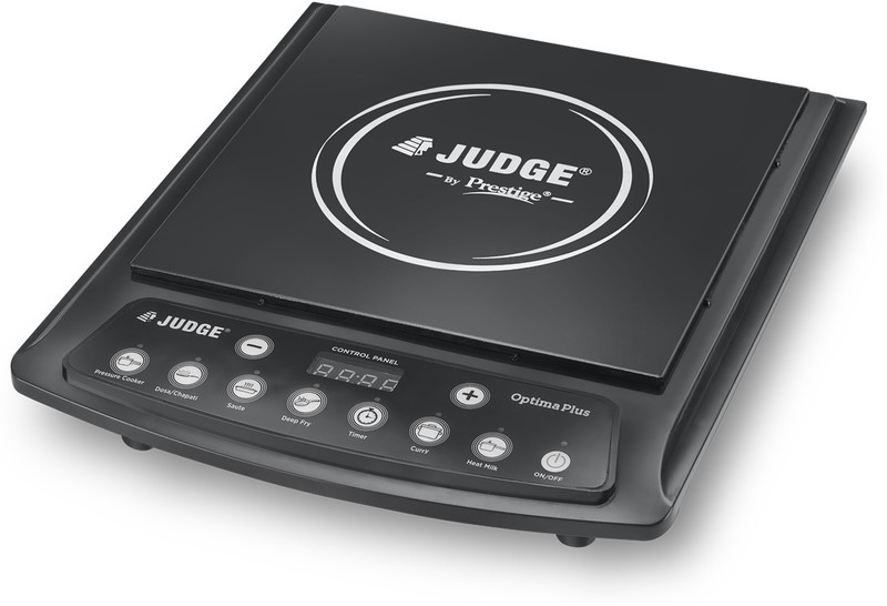 Judge By Prestige 1600 W Induction Cooktop Push Button(Black, Optima Plus 1600W)