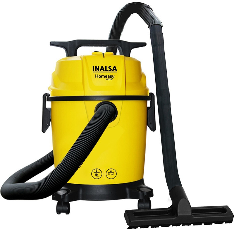 Inalsa Homeasy Wd10 Wet & Dry Vacuum Cleaner With Anti-Bacterial Cleaning(Yellow)