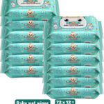 Mamma Love 99% Pure Water Baby Wet Wipes With Lid | Pack Of 12 | 72 Pcs/Pack |..(864 Wipes)