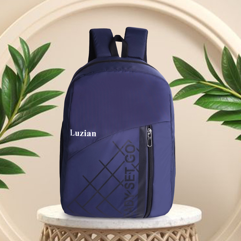 Luzian Casual School Design Tuition College Office Shoulder Backpack For Unisex 22 L Backpack(Blue)