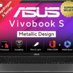 Asus Vivobook S14 (2025) With Office 2024 + M365 Basic*, Metallic Design, Copilot+ Pc Qualcomm Snapdragon X – (16 Gb/512 Gb Ssd/Windows 11 Home) S3407Qa-Kp027Ws Thin And Light Laptop(14 Inch, Matte Gray, 1.39 Kg, With Ms Office)