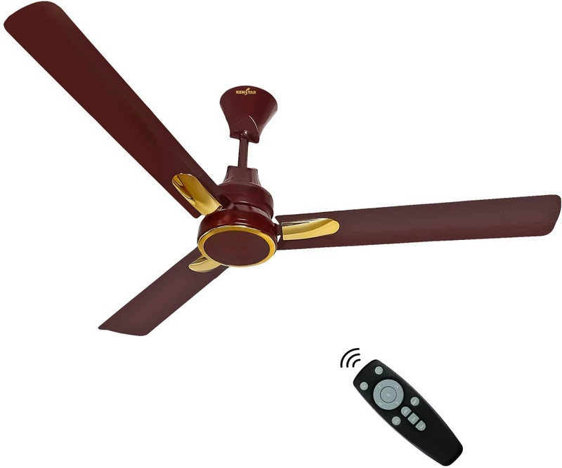 Kenstar Snow Breeze With 2 Year Warranty Bldc Motor With Remote 1200 Mm Ceiling Fan(5 Star | Brown | Pack Of 1)