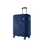 Safari Pentagon Pro 8 Wheels 55Cm Cabin Trolley Bag Hard Case Polypropylene, 360º Wheeling Carry On Luggage For Men & Women, Travel Bag, Suitcase For Travel, Trolley Bags For Travel, Navy