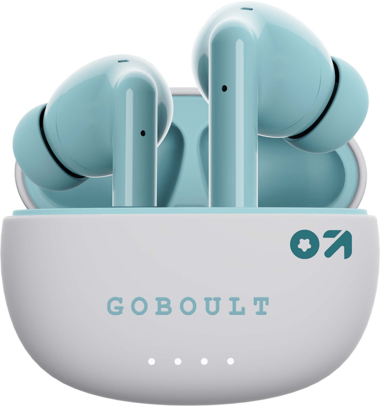 Goboult (Previously Boult) W20 With Enc Mic,40H Battery Life,Low Latency Gaming, 5.3V Bluetooth(Glacier Blue, True Wireless)