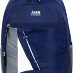 Aob School Tution College Waterproof Bag For Classes 35 L Laptop Backpack(Blue, White, Grey)