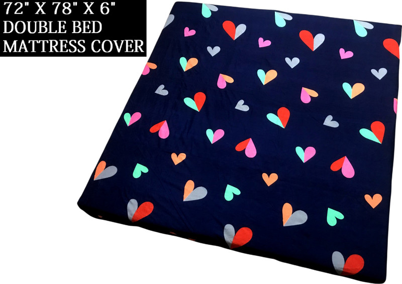 Griinviztal Zippered King Size Breathable Mattress Cover(Blue)