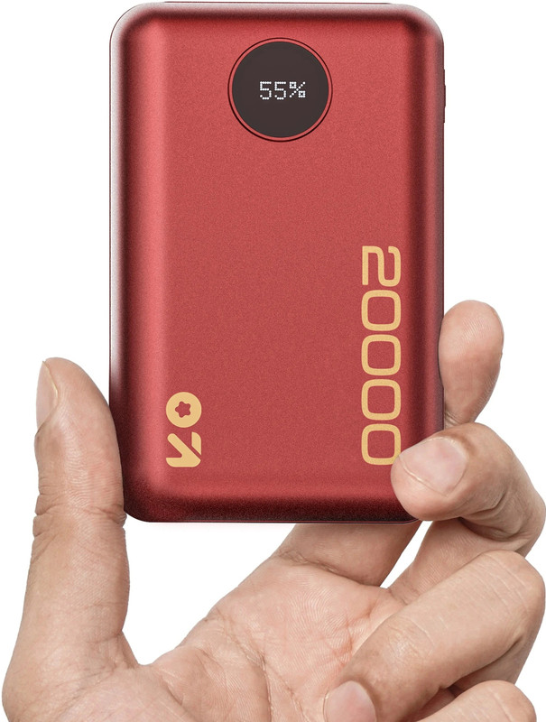 Goboult 20000 Mah 22.5 W Power Bank(Red, Lithium Polymer, Fast Charging For Earbuds, Mobile, Smartwatch, Speaker, Tablet, Trimmer)