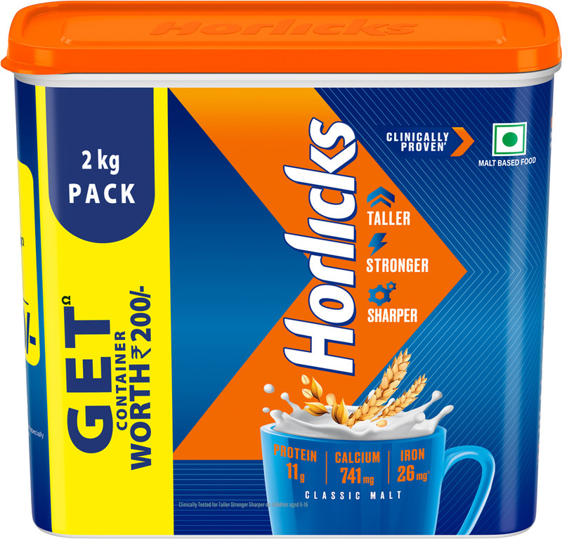 Horlicks Nutrition Drink Plastic Container(2 Kg)
