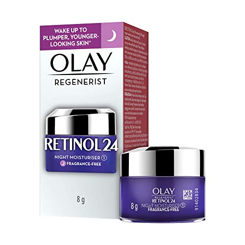 Olay Retinol Night Cream- Mini |With Retinol & Niacinamide |Wake Up To Plump And Bouncy Skin From Day 1 |Suitable For Normal, Dry, Oily & Combination Skin |8 Gm
