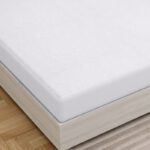Amigos Fitted Single Size Breathable, Stretchable, Waterproof Mattress Cover(White)