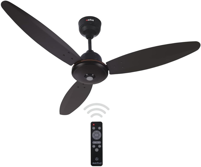 Activa Bldc Gracia With 5 Year Warranty Bldc Motor With Remote 1200 Mm Ceiling Fan(Brown | Pack Of 1)