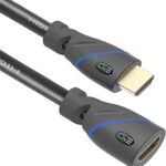 C&E High Speed Hdmi Cable Male To Female With Ethernet Black (10 Feet/3.0 Meters), (2 Pack)