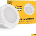 Jaquar 3W Striker Mini Round Surface Downlight With Heat Sink | Green (Pack Of 1) Ceiling Light Ceiling Lamp(White)