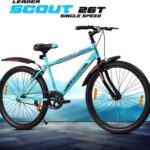 Leader Scout 26T Sea Blue Black For Ride 26 T (Inch) Mountain Cycle(Single Speed, Blue, Black, Rigid)
