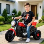 Kidsmate X-Power Ultimate Fun Electric Bike For Kids | 6V 4Ah Battery, Dual Suspension With Led Lights & Comfy Backrest | Battery Bike For Kids For Ages 1-5 Years – Red