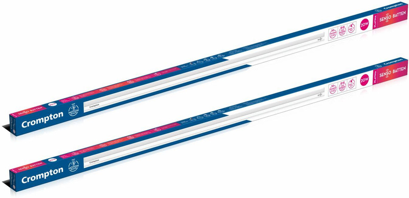 Crompton 20 W 121 Cm Tube Light(White, Pack Of 2)