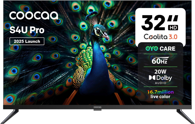 Coocaa S4U Pro 80 Cm (32 Inch) Hd Ready Led Smart Coolita Tv(32S4U Pro)