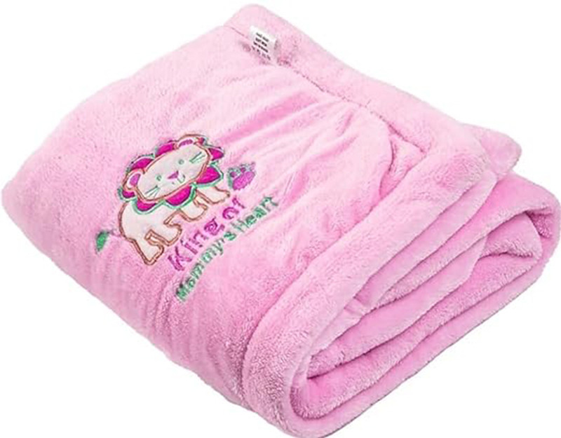 Bumtum Solid Double Ac Blanket For  Ac Room(Microfiber, Pink)