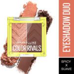 Maybelline New York Color Rivals Shadow Longwear Duo Eyeshadow Palette 3 G(Spicy X Suave)