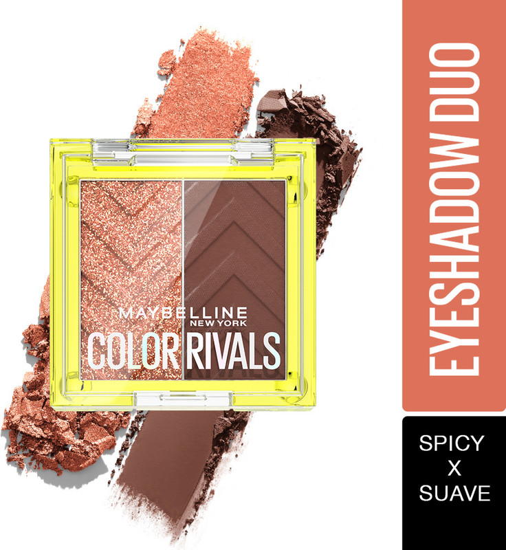 Maybelline New York Color Rivals Shadow Longwear Duo Eyeshadow Palette 3 G(Spicy X Suave)