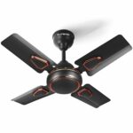 Longway Kiger P1 600 Mm/24 Inch Ultra High Speed 4 Blade Anti-Dust Decorative Star Rated Ceiling Fan (Smoked Brown, Pack Of 1).