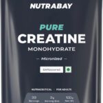 Nutrabay Pure Micronised Creatine Monohydrate | Pre/Post Workout Supplement -100 Gram Creatine(100 G, Unflavoured)