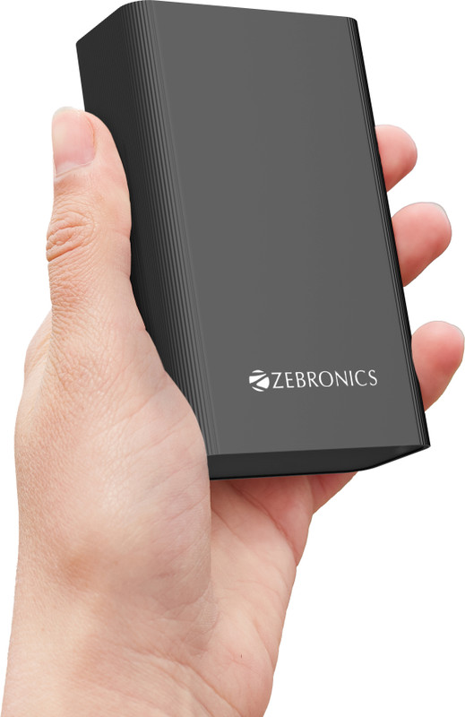Zebronics 20000 Mah 22.5 W Nano Power Bank(Midnight, Lithium Polymer, Fast Charging, Quick Charge 3.0 For Mobile, Tablet)