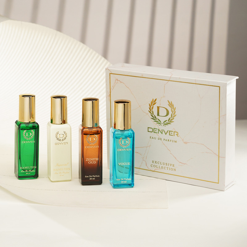 Denver Luxury Collection Unisex Gift Pack (20Ml X 4) Perfume  –  80 Ml(For Men & Women)