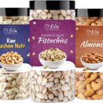 Lila Dry Fruits Dry Fruits Combo Pack Of Cashews Almond Pista (250 G X3) Cashews, Almonds, Pistachios(3 X 250 G)